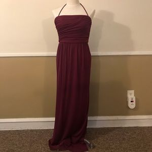 David’s Bridal bridesmaid | Sangria evening gown